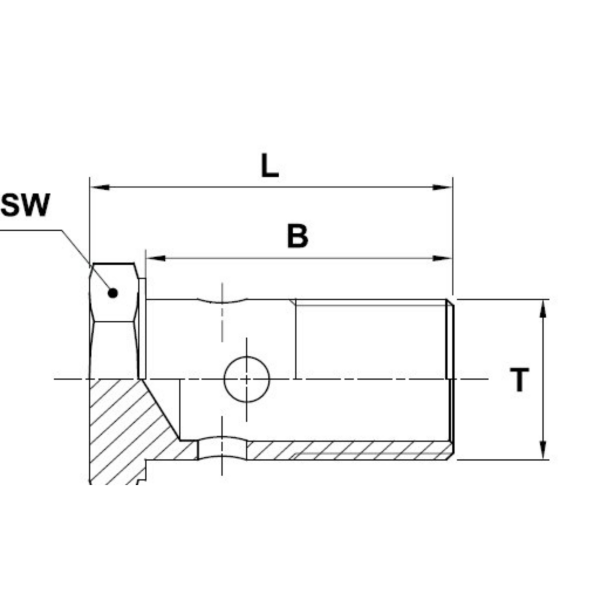 Śruba przelewowa M22 x 1,5