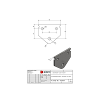 Wspornik amortyzatora osi, otwory FI 10/12 mm