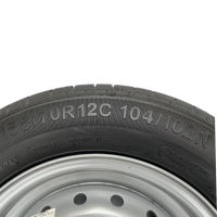 Koło kompletne 155/70 R12C, felga stalowa  4,5J x 12, 5x...