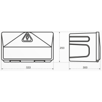 Skrzynka narzędziowa STABILO 533 x 253 x 300 mm, box 500-4