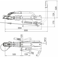 AL-KO urządzenie najazdowe 251 G, 1550-3000 kg