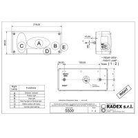 Lampa tylna lewa RADEX 5500