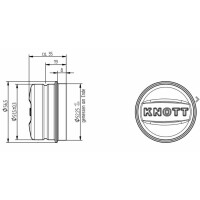 KNOTT Kapturek ochronny FI 52,1 x 35 mm