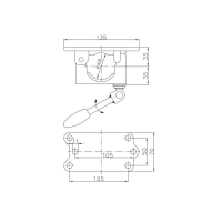B&Uuml;NTE- Uchwyt zaciskowy żeliwny z przegubem dociskowym FI 48 mm