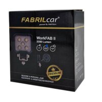 Lampa robocza LED WorkFAB II 16W 2000 lm 12/24V z kablem 1,5m FABRILcar