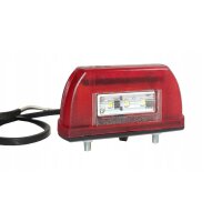 Lampa oświetlenia tablicy rejestracyjnej HORPOL LTD 669  &ndash; mała, czerwona