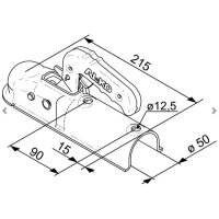 AL-KO - Zaczep kulowy AK 7BW, 750 kg, FI 50 mm, otwory...