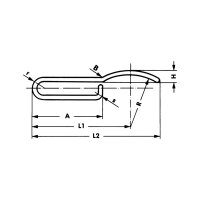 Zacisk do podwozia WÜRTH 28 x 12 x 0,6 mm